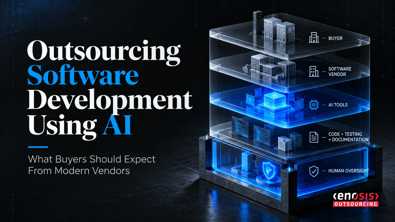 AI-assisted software development outsourcing workflow by Enosis Outsourcing